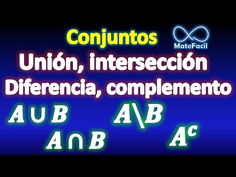 Conjuntos: Unión, intersección, resta (diferencia), complemento, universo, etc, MUY FÁCIL