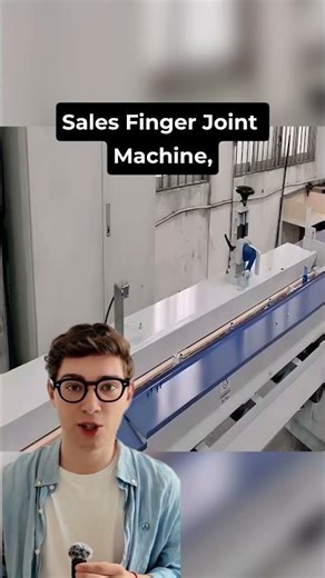 The finger jointing machine, used for joining wood pieces end-to-end by cutting complementary