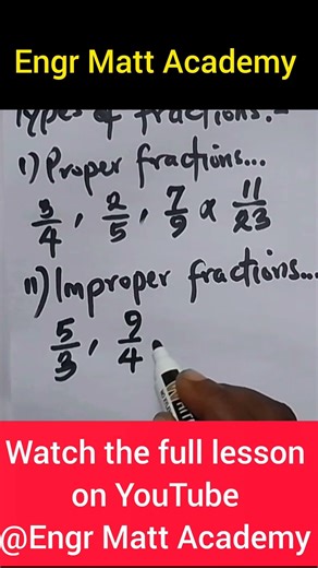 How do we identify a fraction that is improper...? #Fractions #ImproperFractions #TypesOfFractions