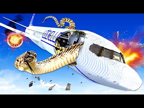 GIANT SNAKE DESTROYS PLANE! (Teardown)