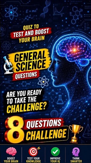 General science Quiz | Technical quiz shorts video | 8 science questions and answers #science#quiz