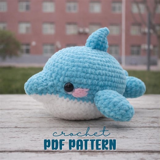 Baby Dolphin Crochet Pattern PDF | Amigurumi Dolphin Plush Pattern | Easy Sea Animal Crochet Toy | Cute Ocean Amigurumi Pattern - Etsy
