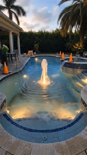 “From boring to resort-style swimming pool in minutes ✨”#shorts #beforeafter