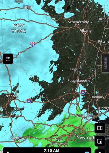 710am Sunday, February 22nd, 2026 Weather radar update Good morning everyone ☕️🍩 Hope everyone is doing well and is prepared Snow ❄️ developing and spreading across the HVW area .. starting out as light snow and will gradually increase some as we head towards the afternoon hours. Please drive safely and walk safely .. no slip and falls. -Todd | Hudson Valley Weather