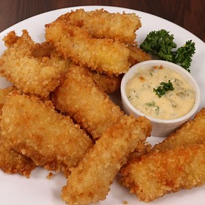 How to cook breaded Fish fillet recipe with tartar sauce. Do you want to cook easy fish recipe? This fish fillet recipe is easy to prepare and perfect for Filipino taste. We will use bread crumbs to coat our fish fillet, you can choose other sauce but our tartar sauce is perfect. Crispy Fish Fillet Ingredients: 500 grams Fish Fillet Granulated Garlic Salt Black Pepper Onion Powder Paprika Powder 1/2 Cup All Purpose flour Bread Crumbs Cooking oil 2 Pieces Egg Tartar Sauce Ingredients: 185 ml Mayo