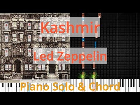 🎹Solo & Chord, Kashmir, Led Zeppelin, Synthesia Piano
