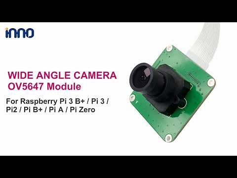 InnoMaker Wide Angle Camera Module OV5647 for Raspberry Pi 3 B+/ Pi 3 / Pi 2 / Pi B+/ Pi A / Pi ZERO