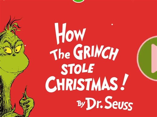 How the Grinch stole Christmas Audiobook Read Aloud by Dr. Seuss - Book in Bed