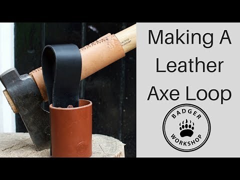 Making a Leather Axe Loop