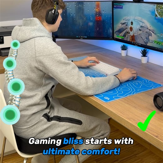 🎮 Game Longer, Study Smarter With ComfyCushion! 🪑✨ Stay chill and supported during long gaming marathons or late-night study sessions. Turn any chair into a comfy seat! Get yours now 👉 ergoseatfoam.com/products/ergo-seat-foam | Ergo Seat Foam