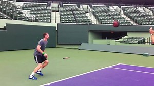 ATP #1 Andy #Murray practicing hard. Harder as we all do! | FourtyLove