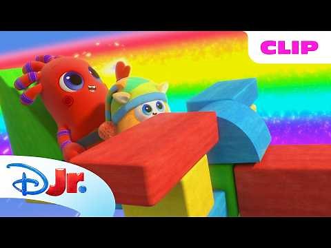 MeMo and BaBa Follow Rainbows 🌈☁️ | BeddyByes | Bedtime Stories | ‪@disneyjr‬