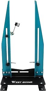 Bicycle Wheel Truing Stand, Professional Wheel Alignment Tool for Mountain/Road/E-Bikes, Adjustable 3.5-5.9in Width, High Carbon Steel Construction, Portable & Easy to Use