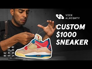 Vick Almighty Customizes $1000 Sneaker!