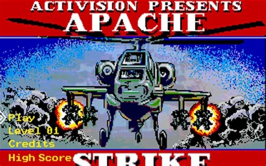 Microsoft DOS平台游戏《阿帕奇攻击/阿帕奇袭击（Apache Strike）》游戏截图展示