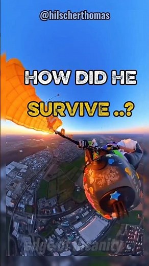 “Skydiving Parachute Failure… How Did He Survive?”