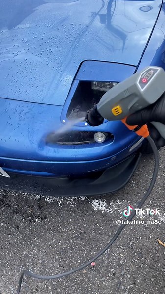 軽くてとても使いやすい！ スプレーノズルのモードも選べて良い👍 AMILOZI コードレス高圧洗浄機、デュアルの15,000mAhバッテリー搭載の充電式ポータブルパワークリーナー、6モードのスプレーノズル、フォームキャノンアタッチメント、自己吸引式ウォーターホース、車・オートバイ・自転車、庭や家庭の清掃に適した頑丈な屋外用洗浄機 #洗車 #洗車グッズ #車好き #高圧洗浄機 #便利グッズ