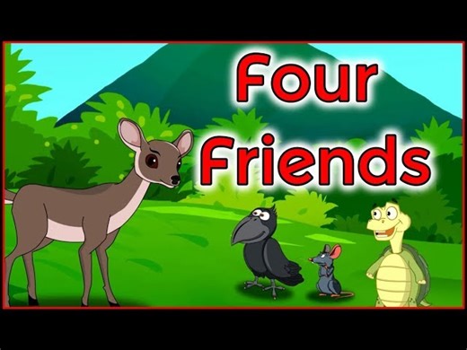 Four Friends | English Cartoon | Moral Stories for Kids