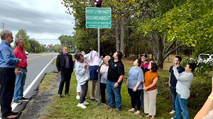 On Tuesday, October 7th, the Whitfield County Board of Commissioners held a dedication ceremony in honor of the late Rick Hasty, a longtime employee with the Public Works Department. Commissioners were joined by Hasty’s wife, Barbara, their son Trey, and other family members to remember his years of service to the county. The newly built roundabout at the intersection of Mt. Vernon and Houston Valley Road was constructed in-house by the Public Works Department and the paving crew Hasty was part 