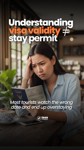 Issa Compass - Apply for Thailand Visas in a Few Taps on Instagram: "Your Thailand visa can EXPIRE while you’re legally in the country… Here’s what that actually means ↓ When you apply for a Thai visa, the “valid until” date is your deadline to ENTER Thailand, not how long you can stay. If you have a 3-month tourist visa, that means you have 3 months to arrive in Thailand before the visa becomes useless. Once you land and go through immigration, the stamp in your passport shows your actual stay