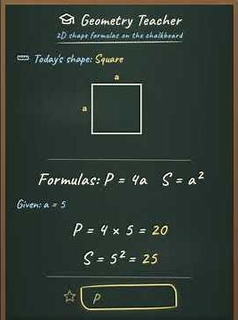 geometry, math formulas, area and perimeter