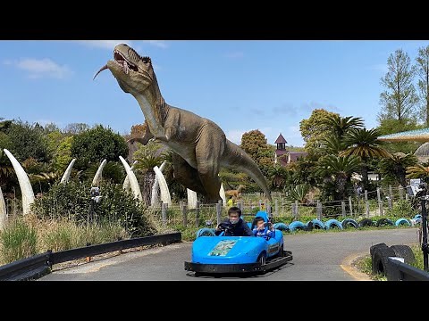 【4K60P】日本唯一 恐竜ゴーカート！ 伊豆ぐらんぱる公園 ディノエイジカート / Dino Age Go Kart at Shizuoka Izu granpal amusement Park