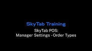 Manager Settings - Order Types