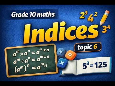 GRADE 10 TOPIC 6 INDICES