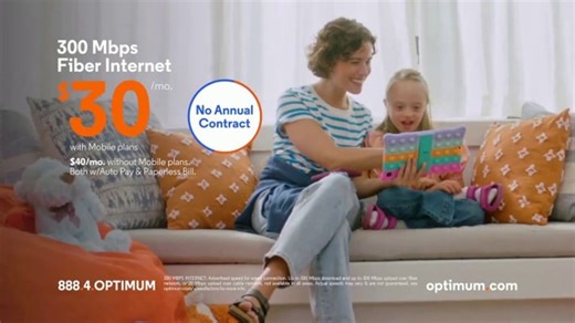 Optimum TV Spot, 'Fiber Internet with Optimum Mobile'