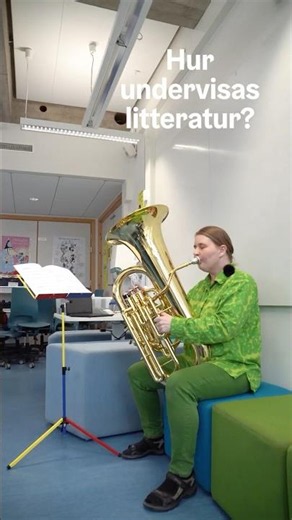 I Botby grundskola kombineras litteratur och tuba
