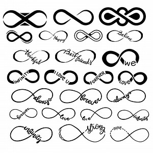 Infinity Svg Bundle, Infinity Sign Clipart for Cricut, Infinity Love Sign Silhouette, Infinity Vector, Infinity Decal, Infinity Cut Files. - Etsy