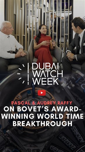 REV★LUTION on Instagram: "Join @wei_koh_revolution in conversation with Pascal Raffy and Audrey Raffy @audreyraffy of Bovet @bovet1822, filmed at Dubai Watch Week 2025 @dubaiwatchweek. In this warm, candid discussion, the Raffys reflect on family, values, and the culture of watchmaking—while also breaking down one of the most genuinely useful technical innovations in modern haute horlogerie: a mechanical world time watch designed to account for Daylight Saving Time shifts. Pascal shares how a re