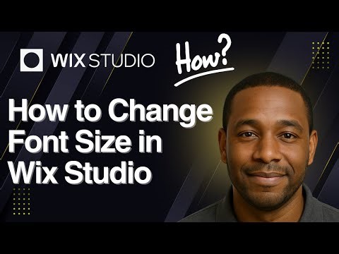 How to Change Font Size in Wix Studio (2025 Tutorial)