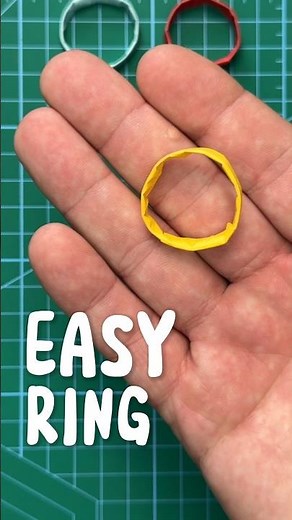 Origami ring. How to make paper ring easy #shorts #origami #diy