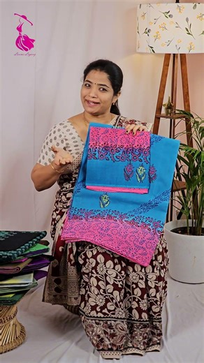 Pure Cotton Sarees with Block Prints Saree Code - PHB01 Website Link - DM | WhatsApp @ 81223 99429