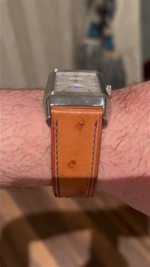 Brown Ostrich Leather Watch Strap | Handdn Bespoke Watch Strap