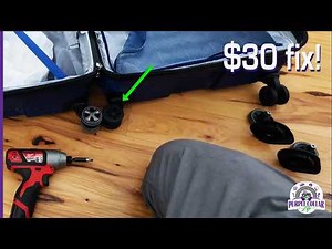 Easy DIY spinner wheel replacement for luggage