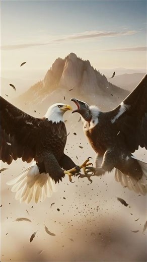 बाज और गिद्ध लड़ाई/fight volture and hawk