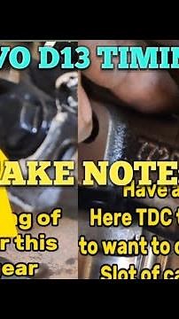 Volvo fmx 400 model D13 engine timing