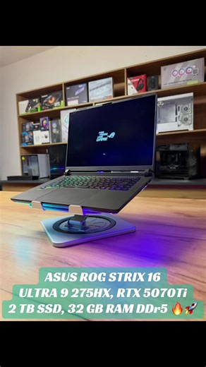 ASUS ROG STRIX 16, ULTRA 9 275HX, RTX5070 Ti, 32GB DDr5, 2TB SSD 🔥🚀 Intel Ultra 9 275HX 24Core Nvidia GeForce RTX 5070 Ti 32 GB Ram DDr5 2 TB SSD NVMe 15.6” 2560x1600/ 240Hz Tastiera me drita RGB Microsoft me license Windows 11 Pro ________________** 1980€ ✅ 💳 Mundësi pagese me këste me Raiffaisen Bank dhe TEB bank. 📍Na vizitoni në lokalet tona në: - Prishtinë, Ulpianë - Prishtinë, në rrugën Muharrem Fejza, prapa Mama Mantias & - Kamenicë, në qendër përballë kishës. 👉🏻 Porositë mund ti bën