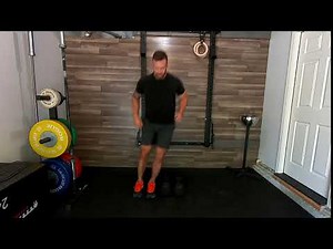 Lateral Hops Over Dumbbells