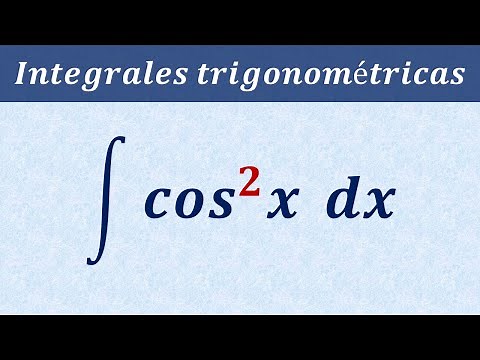 Integral de cos^2 x dx │ Integración potencias de funciones trigonométricas coseno