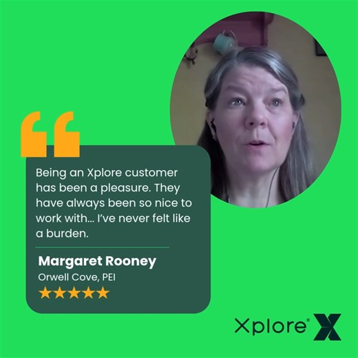 1.1K views | Margaret Rooney from Orwell Cove, PEI made the switch to Xplore during COVID—and she’s never looked back. With a strong fibre connection, teaching from home was smooth and stress-free. She’s especially grateful for our customer service, saying she never feels like a burden when she calls for help. That’s the kind of care we’re proud to offer—real support from real people, right here in Canada. #Xplore #RuralInternet #MadeForPEI #CustomerStories | Xplore | Facebook