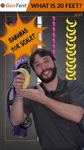 🧐 We always say to keep your generator 20 feet from your home, but what does that really look like? And can we use bananas for scale? 👀 Keep watching to find out! 📏Twenty feet isn’t a guess — it’s safe breathing room against carbon monoxide. Stay smart. Stay safe. #gentent #coawareness #cosafety #generatorsafety #generators #portablegenerator #inverter #backuppower | GenTent