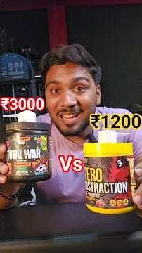 Redcon1 Total War vs Gayor essentials ZERO Distraction Pre-workout 🤮🤮🤮 #shorts