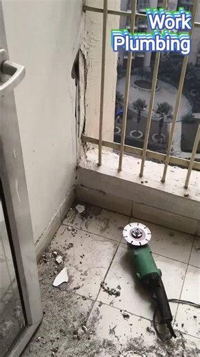 cpvc pipe welding for the washing machine in balcony