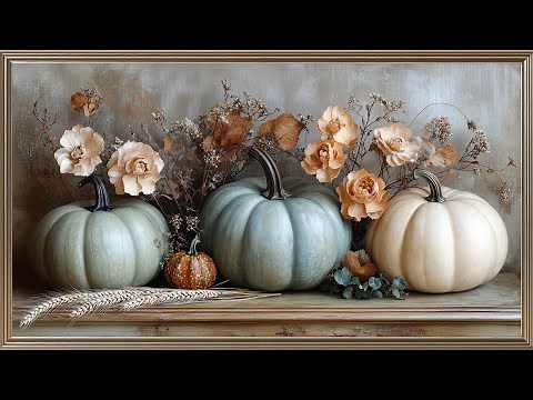 🍂Elegant Early-Fall Still Life | 4K Frame TV Art | Vintage Painting Screensaver