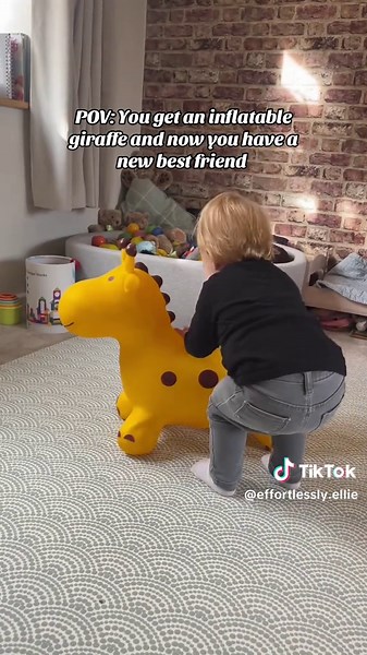 Inflatable Giraffe: The Toddler's New Best Friend