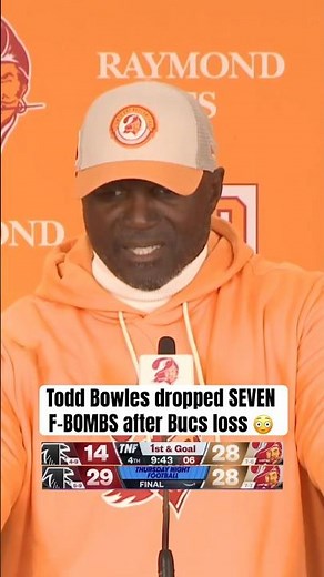 Todd Bowles didn’t hold back after their collapse against the Falcons 👀 (via ‪@buccaneers‬)