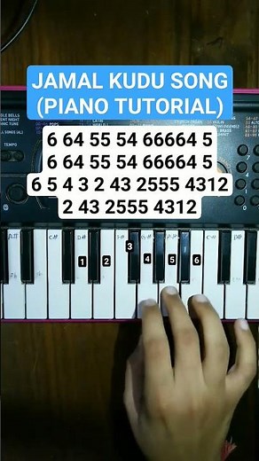 Jamal Kudu song / piano tutorial / #jamalkudu #shorts